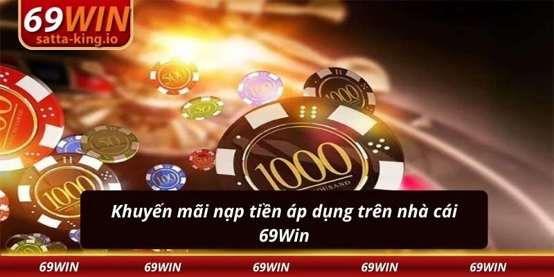 Khuyến mãi nạp tiền áp dụng trên nhà cái 69Win